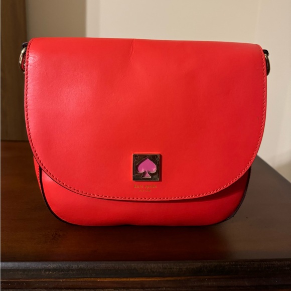 Pre-owned Kate Spade orange Doreen leather saddle bag - Picture 3 of 11